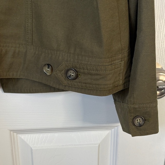 Rachel Zoe XL Dark Olive Utility Jacket - Picture 7 of 8